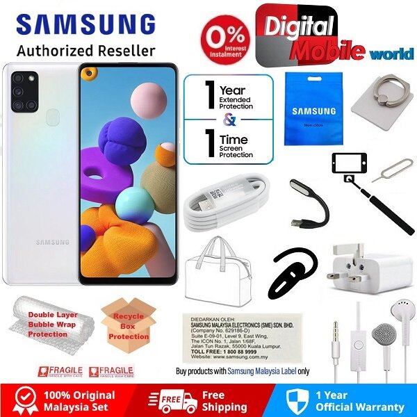 Samsung Galaxy A21s 6gb Ram 64gb Rom Smartphone 1 1 Year Warranty By Samsung Malaysia Lazada