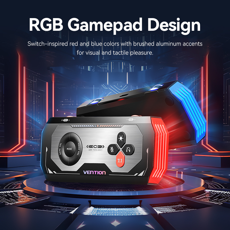 External Audio Amplifier Computer Vention Gaming USB Sound Card External Audio Amplifier with Volume ...