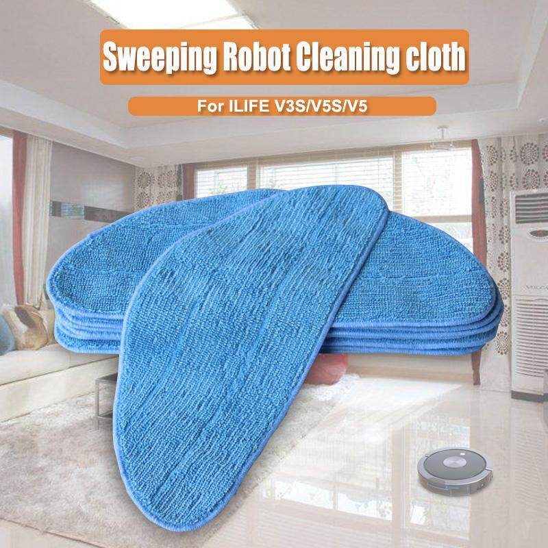 【Free Shipping + Flash Deal 】Cleaning Cloth Sweep Pads For ILIFE V3S/V5S/V5 Sweeping Robot Cleaner Parts Singapore