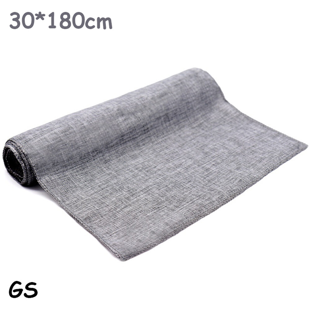 TR7UY56HGKTYURE Burlap Imitated Banquet Linen Restaurant Wedding Table Cover Home Decoration Tablecloth Table Runner