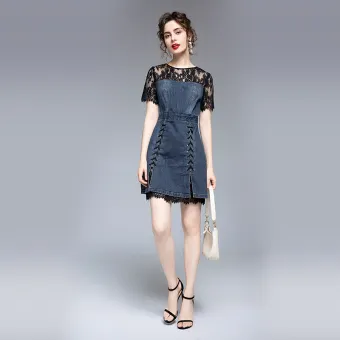 denim cocktail dress