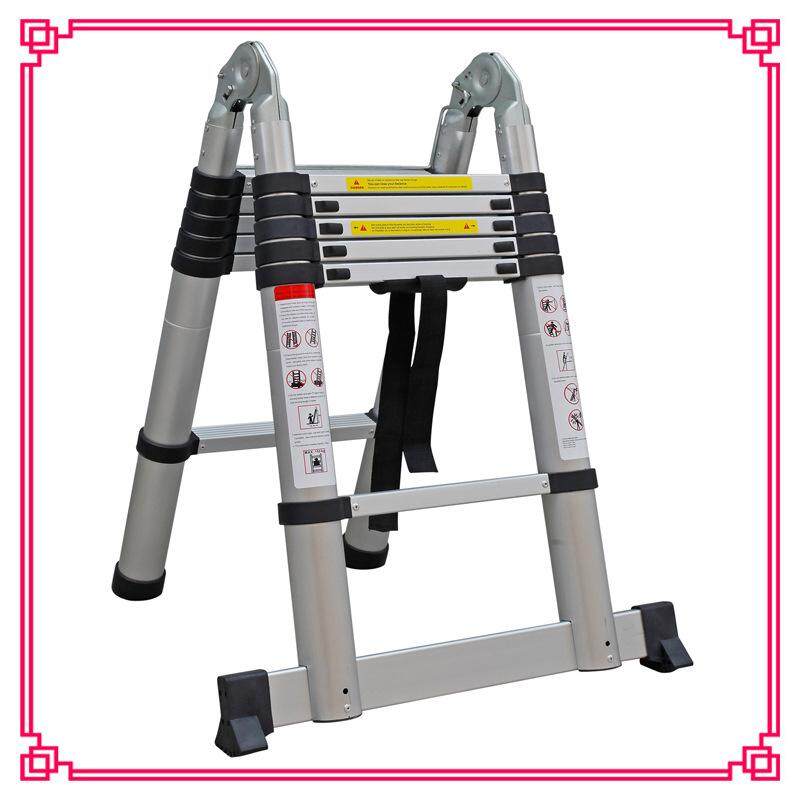 1.6m+1.6m Aluminum alloy extension ladder Portable folding aluminum ladder Telecom power engineering ladder