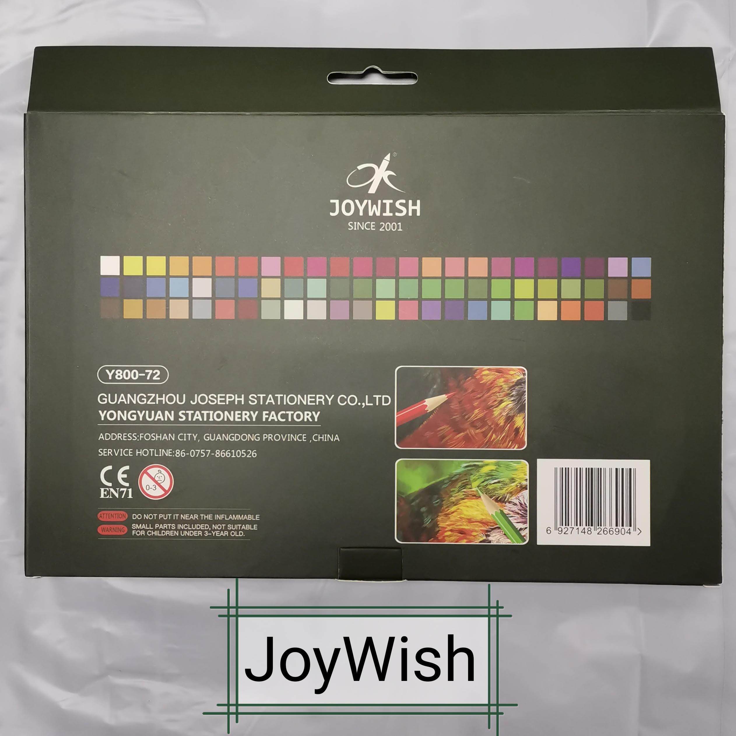 Quality 72pc Colour Pencils JoyWish Colour Pencil EcoFriendly Colouring Drawing Crayons Art Pencils Paper Box 72 pc Colour pencil