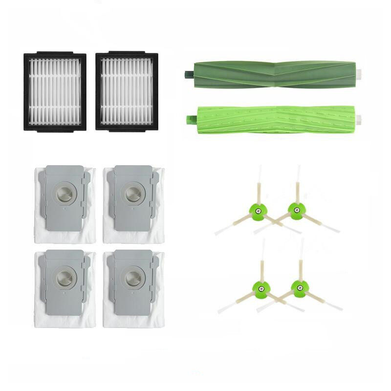 Dust bag Spare parts For iRobot Roomba i7 +/i7 Plus E5 E6 E7  i1+ i2+ i3+ i4+ i5+ i8+ Robot Vacuum Cleaner Main roller brush, Side Brush, filter Accessories