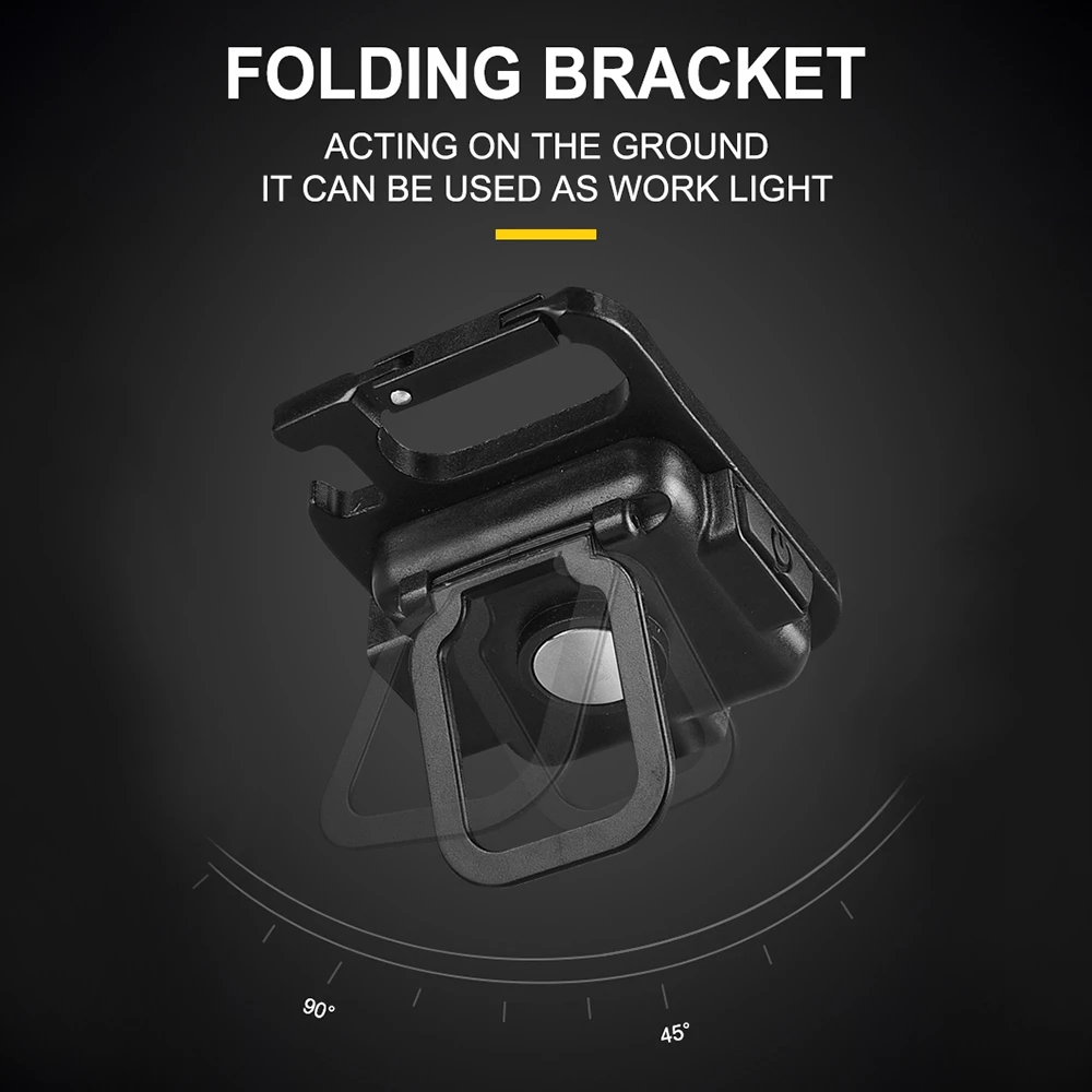 Mini LED Flashlight Pocket Clip Mutifuction Portable Flash Light Pocket Work Light Outdoor Camping Fishing Climbing Lantern