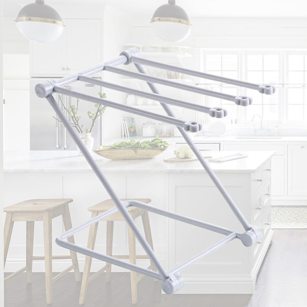 Finger Racks Towable Countertop Kitchen Towel Rack Foldable Fingertip Towel Holder Dishcloth ...