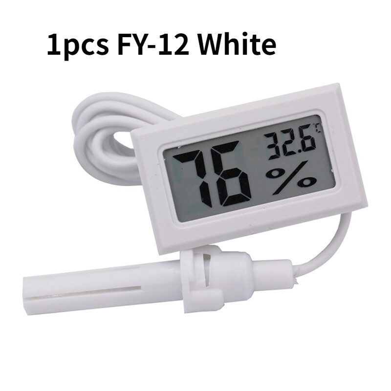 Mini thuận tiện Nhiệt kế LCD kỹ thuật số cảm biến ẩm kế đồng hồ đo áp suất tủ lạnh Aquarium Màn hình hiển thị độ ẩm Detector