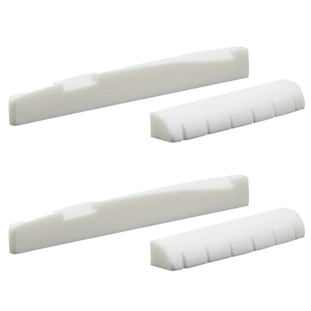 4 Chiếc Guitar Xương Trâu Cầu Nut Saddle Cho Đàn Guitar 6 Dây Nhạc Cụ Dây Các Bộ Phận