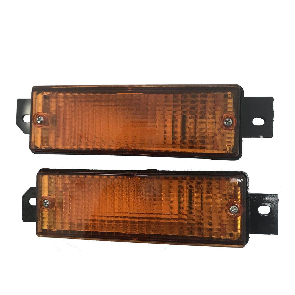 1 Pasang Depan Sudut Bumper Lampu Sinyal Lampu untuk BMW E30 M40 318i 320i 325i Penggantian 1983-1991 Kuning Vena