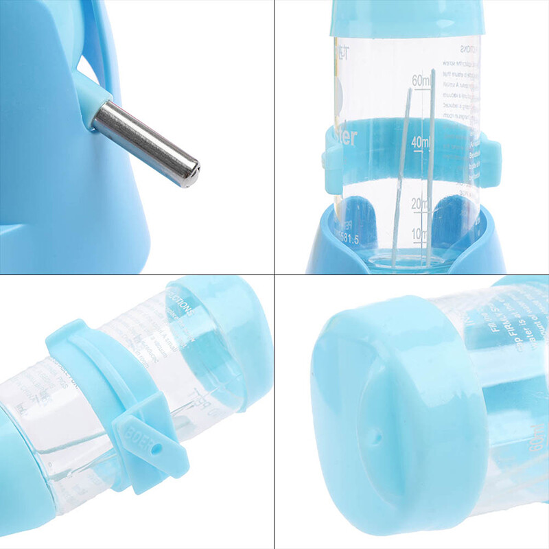 Water dispenser and water bottle for hamsters