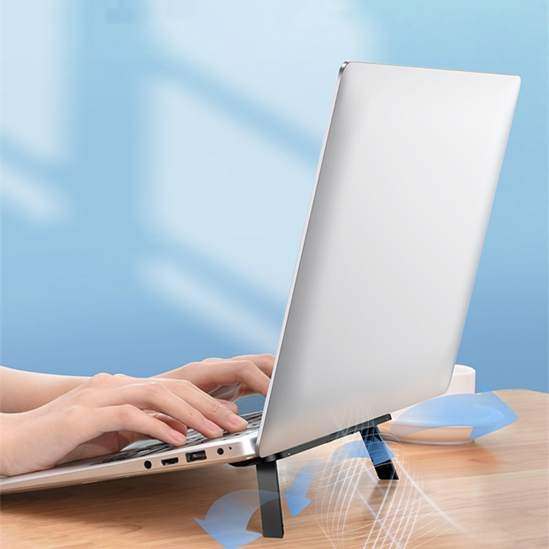 Foldable Laptop Stand Holder Invisible Notebook Holder Bracket Cooling Stand Universal Adhesive Laptop Stand