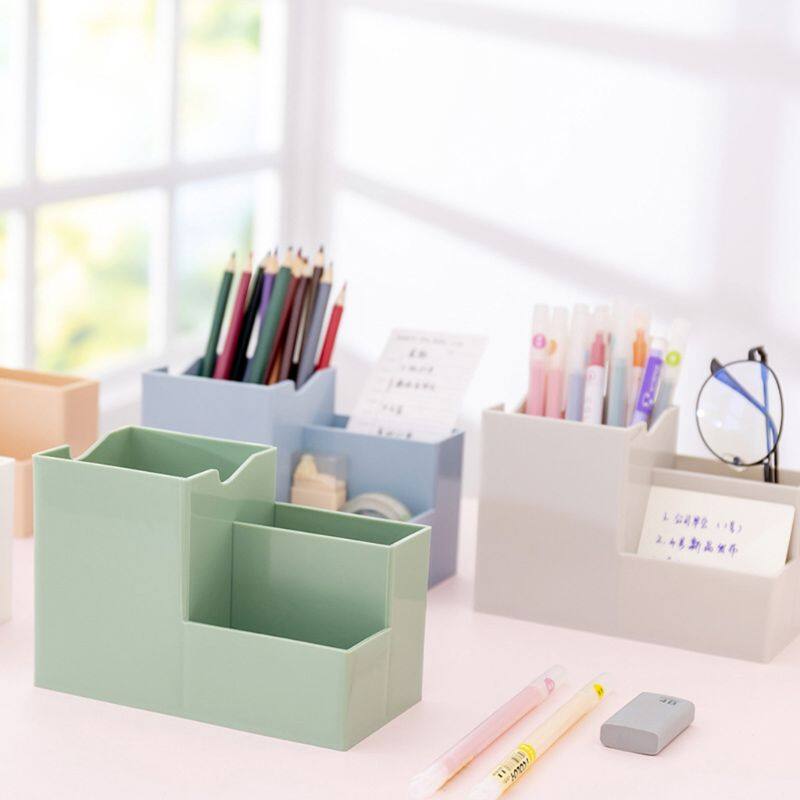 Desktop Pen Holder Organizer Multi-functional Stationery Container Storage Cosmetics Makeup Rack