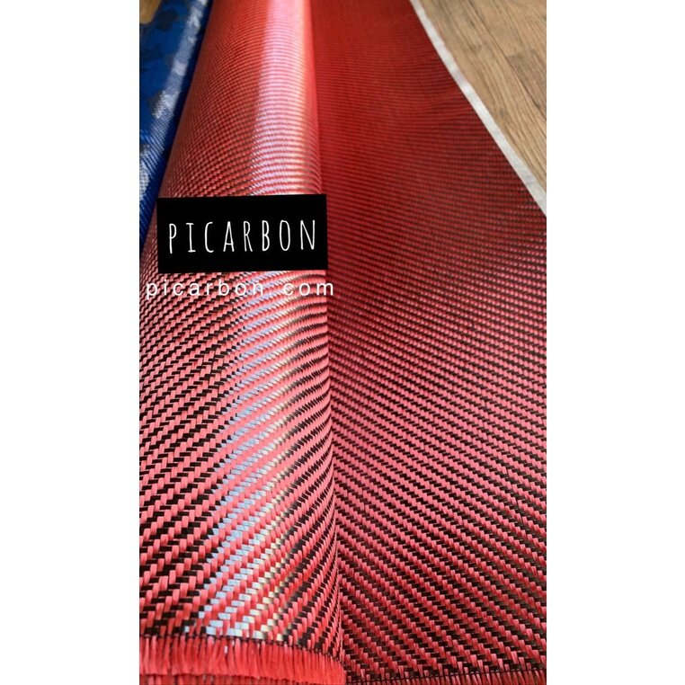 ☛Picarbon Kain Kevlar H Kain Kevlar Zigzag Kevlar Biru Merah Spoon Kain