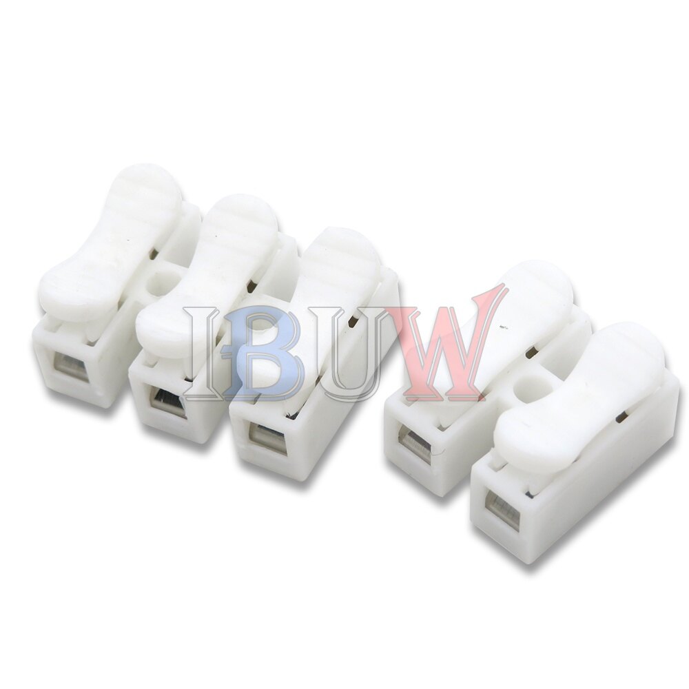 10Pcs CH-2 CH-3 Mùa Xuân Dây Bộ Đấu nối nhanh 2P 3P Điện thiết bị đầu cuối uốn Khối Splice kẹp cáp Dễ Dàng Phù Hợp dải đèn LED