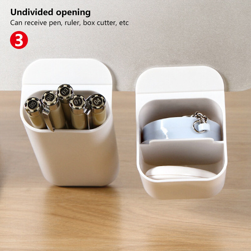 Loozykit Pen Stationery Storage Box Hidden Table Under Paste Desk Drawer Organizer