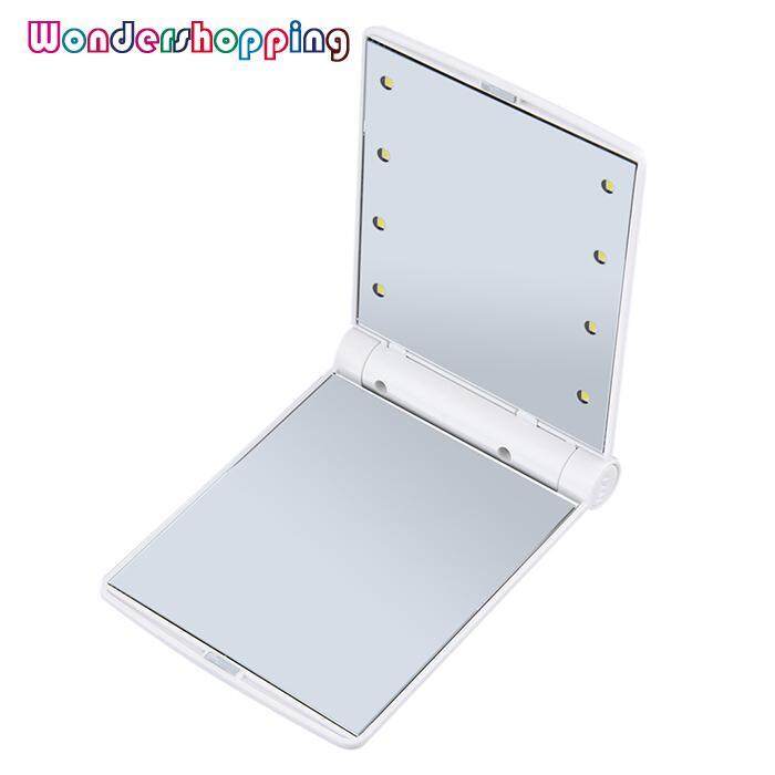 Wondershopping LED Đèn Gương Trang Điểm Di Động 2 mặt Có Thể Gập Gương