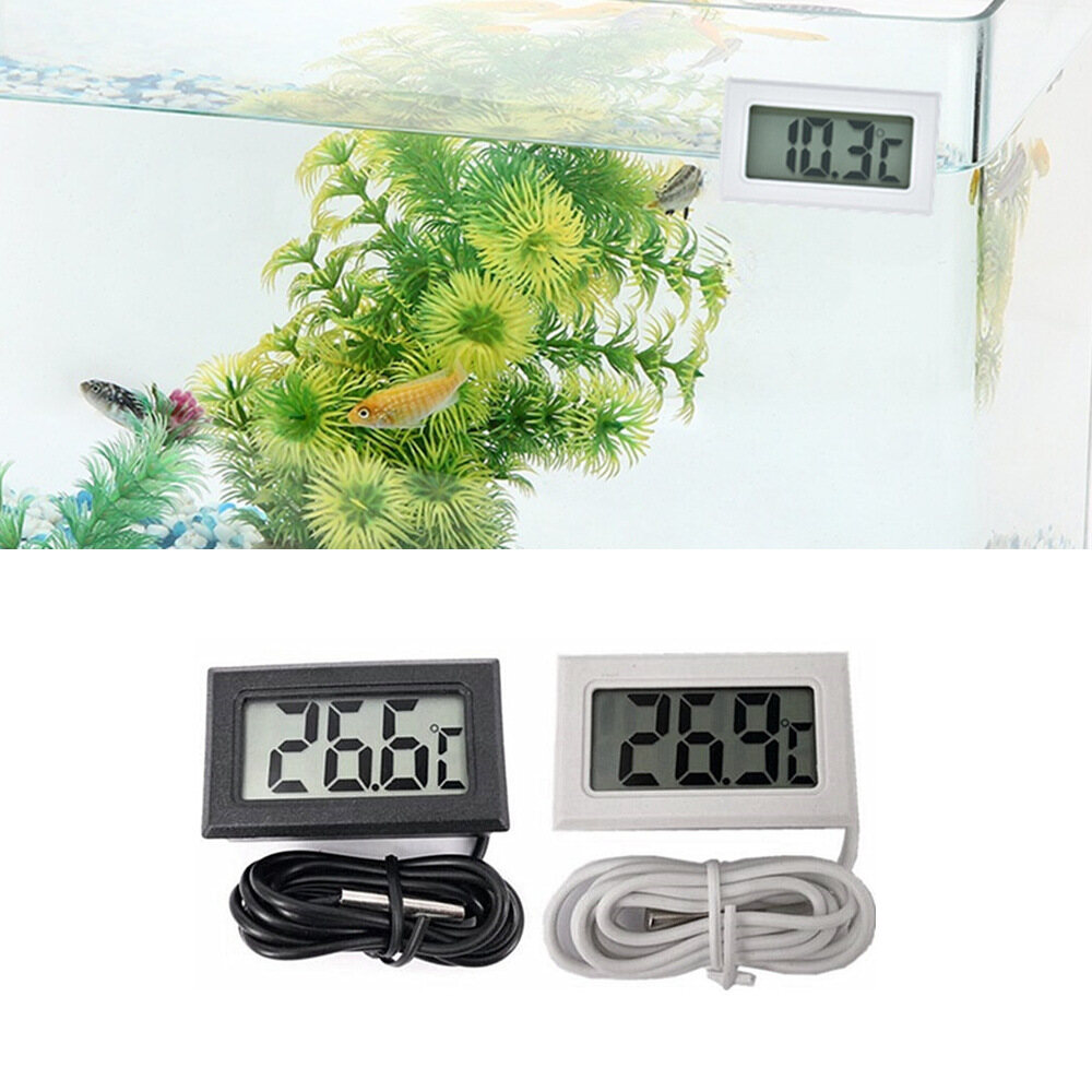 Seven Master Sliver Đồng Hồ Đo Nhiệt Độ Điện Tử Kỹ Thuật Số 3D Lcd Đa Chức Năng Máy Đo Nhiệt Độ Bể Cá