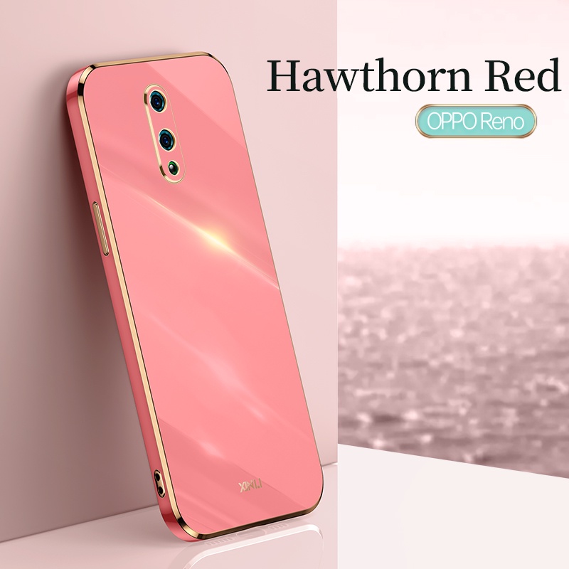 Ốp Cho OPPO Reno Ốp Mềm Silicone TPU OPPO Reno 2F Reno2F Ốp Lưng Chống Sốc Mạ Điện Bảo Vệ