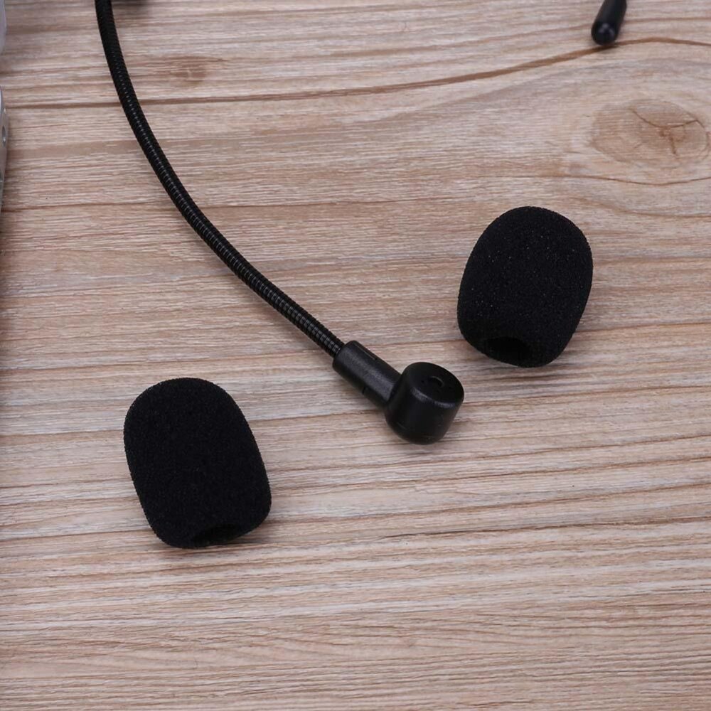 10pcs 25mm Soft Elastic Sponge Microphone Head Cover for Headset Sleeve Mic