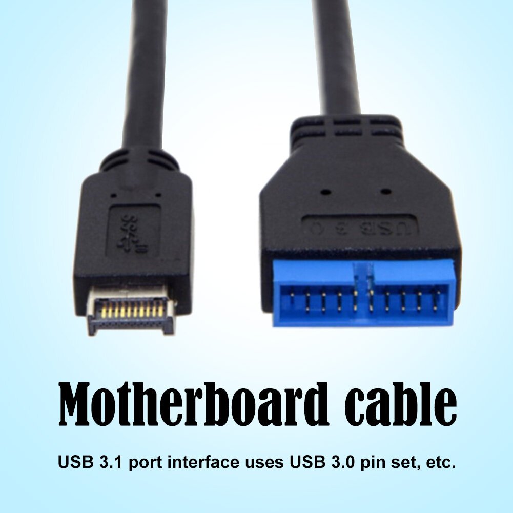 Mainboard Connector Cable USB 3.1 Front Panel Header to USB 3.0 20Pin Extension Cable for ASUS