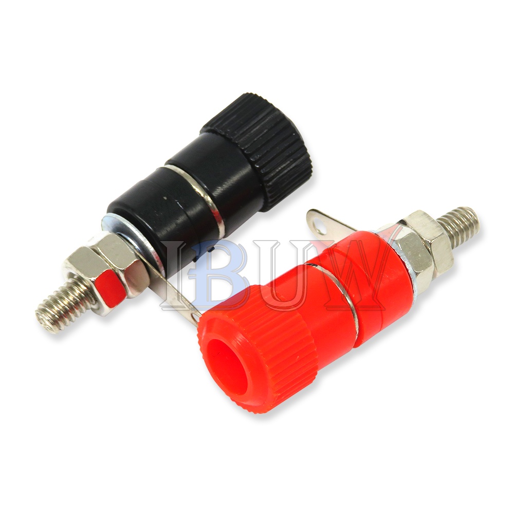 10 cái khối thiết bị đầu cuối JS-910B JS-919 4 mét khuếch đại đầu nối dẫn điện đầu cực nối giắc cắm chuối núi 5 cái màu Đen + 5 cái màu đỏ