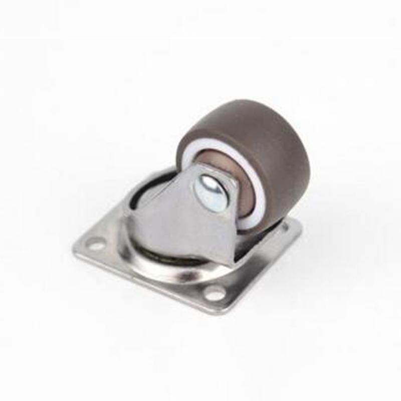 Comforhome 4PCS Mini Small Casters Diameter 1inch/25mm TPE Rubber Super Mute Wheels