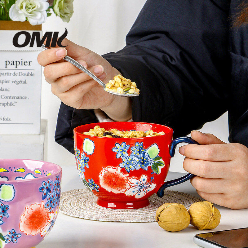OMK American ceramic 500ML Breakfast cup mugs coffee