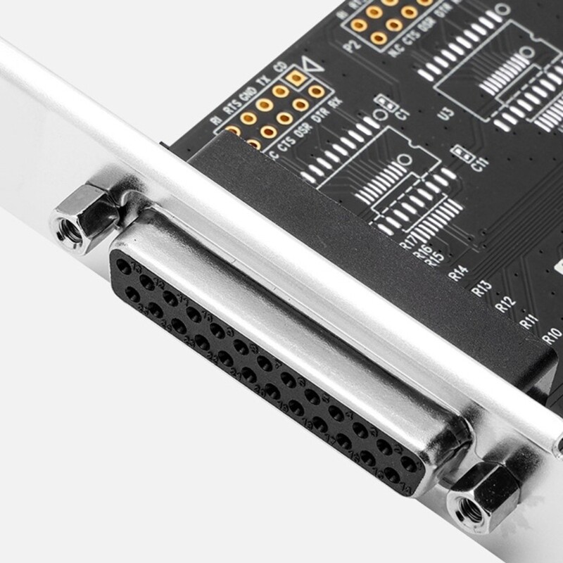 Pci Adapter Card PCI to Parallel 25Pin DB25 Printer Port Controller Expansion Card for Desktop Computer