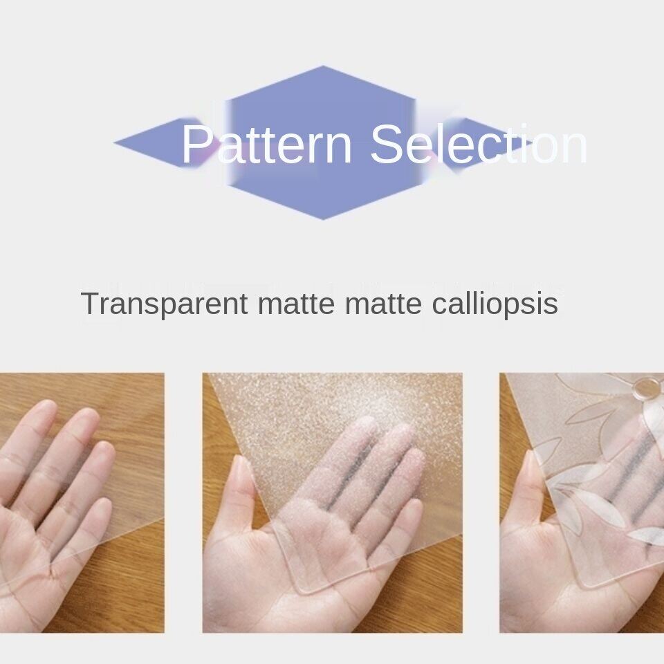 RBF329โปร่งใสกันน้ำ Tablecloth Oilproof และกันความร้อนพลาสติก PVC ตาราง