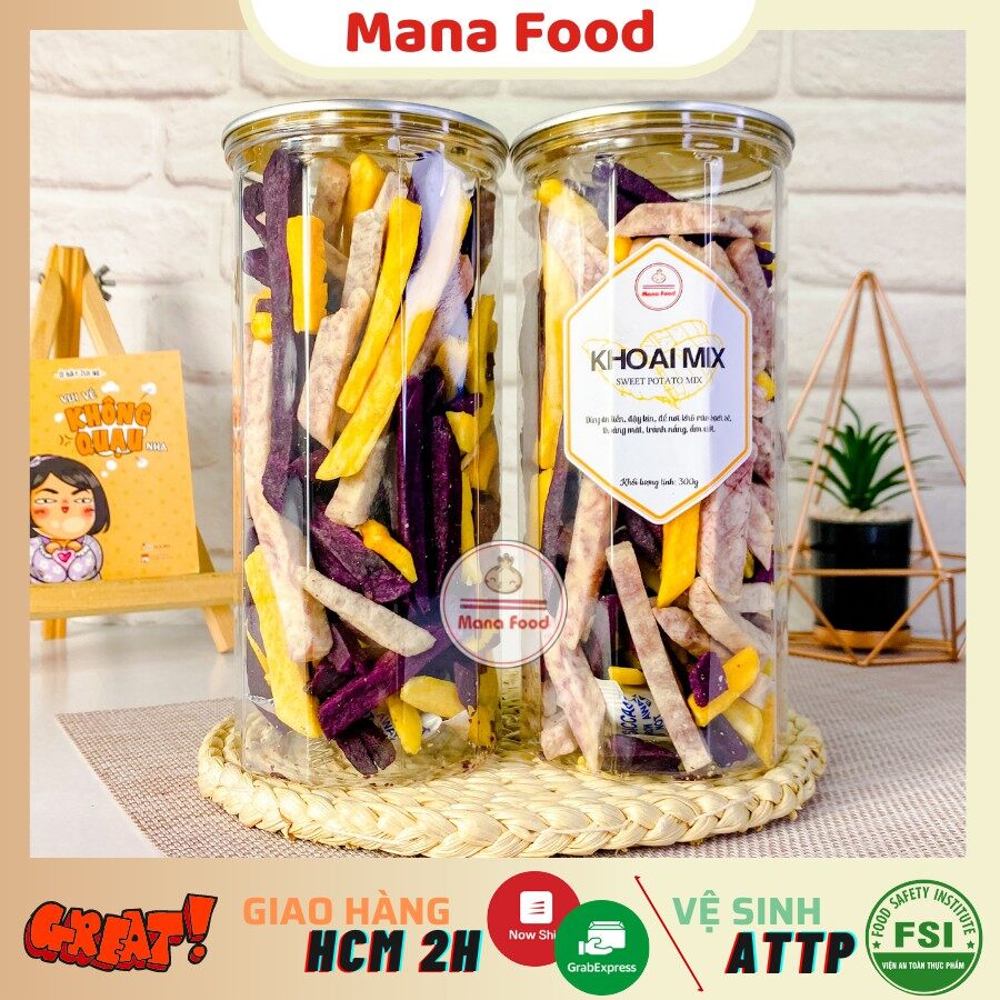 Khoai Lang Khoai Môn Mix Mana Food | Rau Củ Sấy Không...