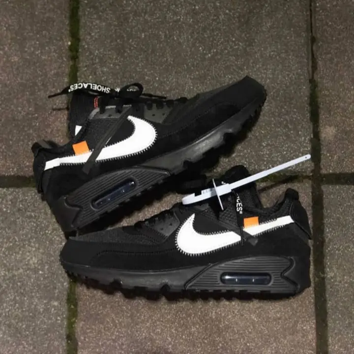 off white x air max 90 black