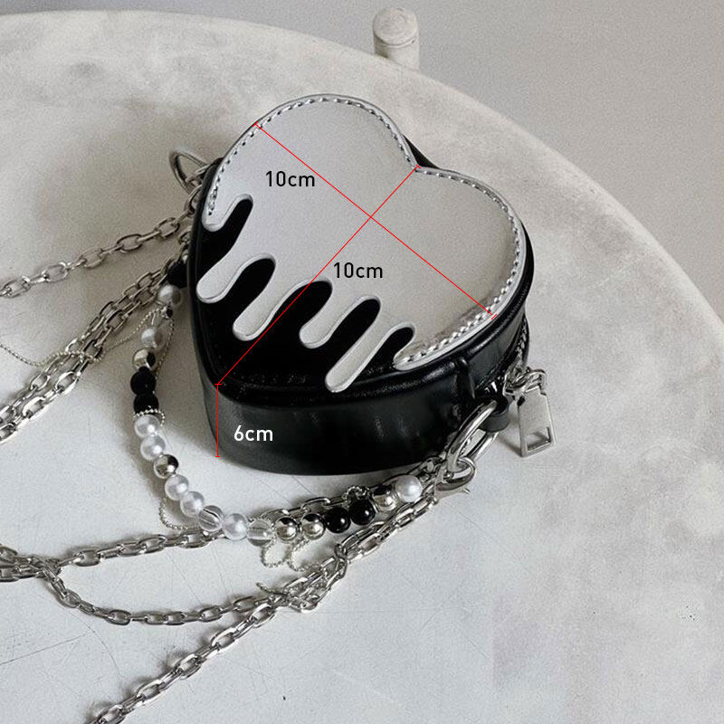 ELACCENT Y2K dissolved heart Mini chain lipstick headset pack