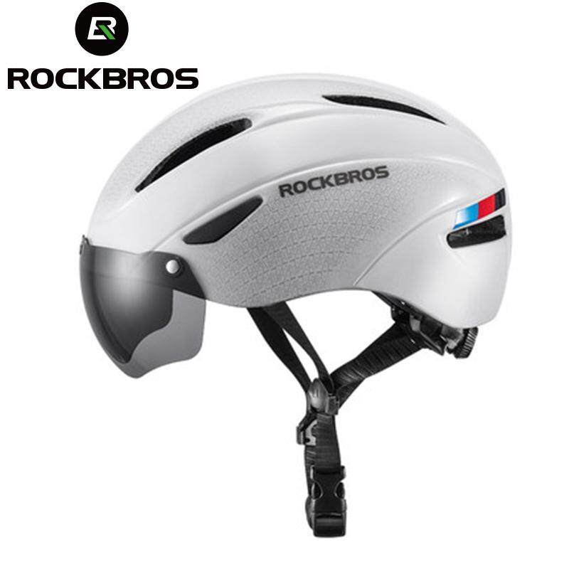 Mua Mũ Bảo Hiểm Xe Đạp ROCKBROS, Mũ Bảo Hiểm Chống Sốc, Chống Gió, Chống Bụi, Có Kính Bảo Hộ, Che Đường MTB
