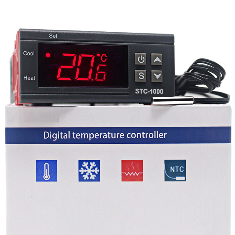 STC-3008 Dual Digital Temperature Controller Two Relay Output 12V 24V 220V Thermoregulator Thermostat Heater Cooler Dual Probe