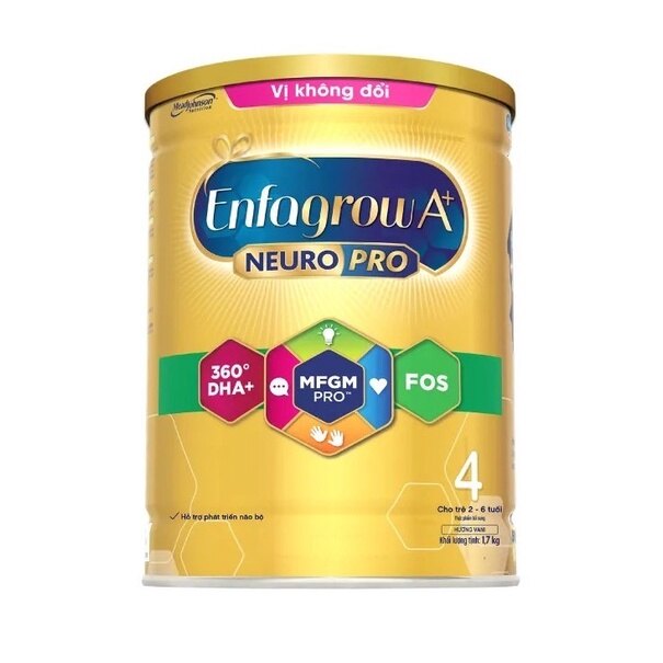 Sữa Bột Enfagrow A+ 4 Dha+ Và Mfgm Pro 1.7Kg ( Mẫu Mới )
