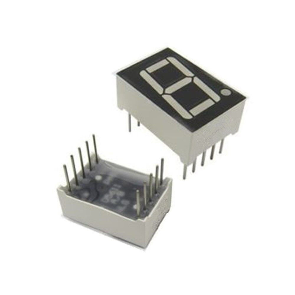 Original Aideepen Common Anode 10-Pin 1 Bit 7 Segment 0.56" Blue LED Display Digital Tube