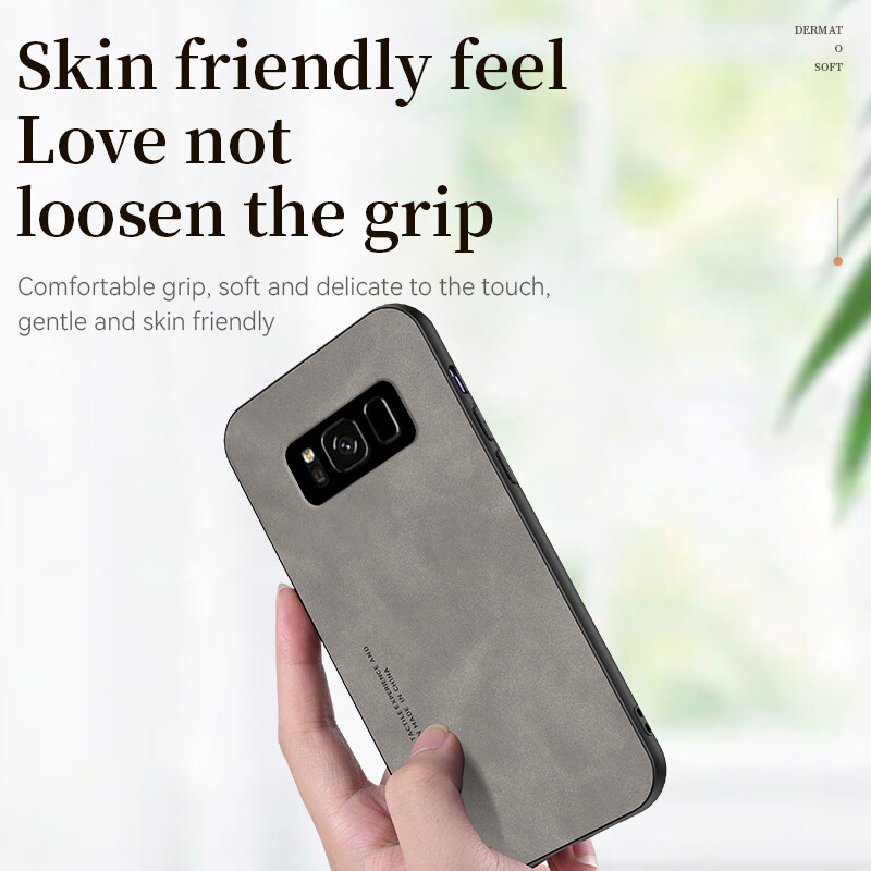 Cho Samsung Galaxy S8 cộng với trường hợp Samsung S8 S8 TPU mềm mờ chống Sốc Ốp điện thoại kết cấu da Bìa