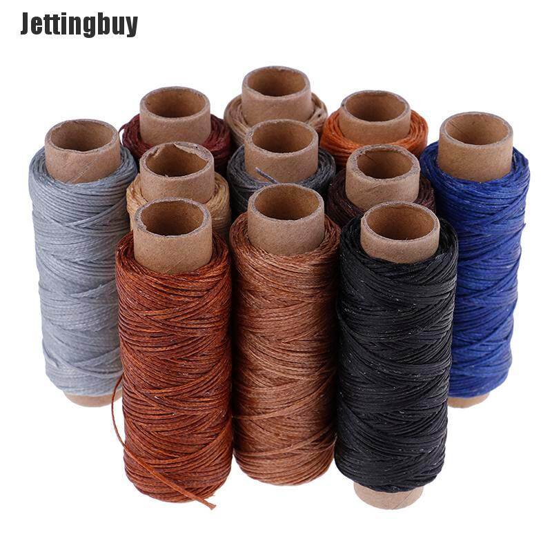 [Jettingbuy] 50 M/cuộn Chỉ Sáp Phẳng Khâu Da Dây Sáp Thủ Công 150D