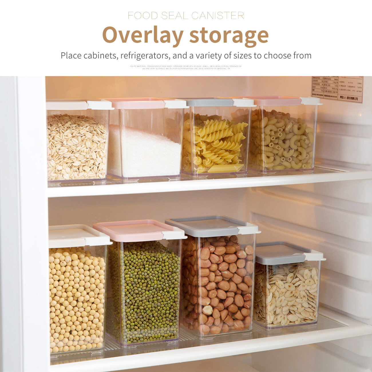 CNMF High-Capacity Moth-Proof Moisture-Proof Sealed Cereal Storage Box