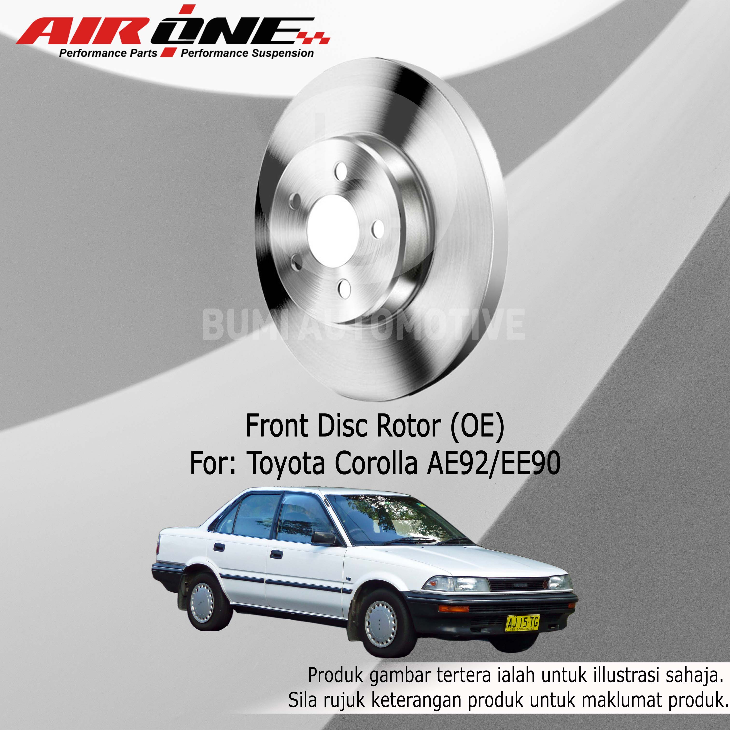 SAFEBRAKE Stainless Steel Brake Line Kit For Corolla AE90, AE92, 93, 94, 96 (Rear Disc) | UK Made