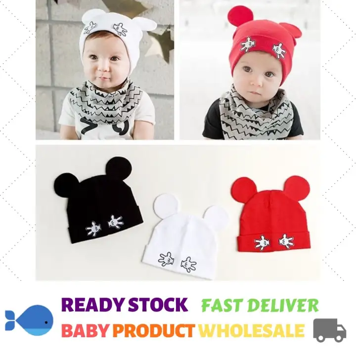mickey mouse baby beanie