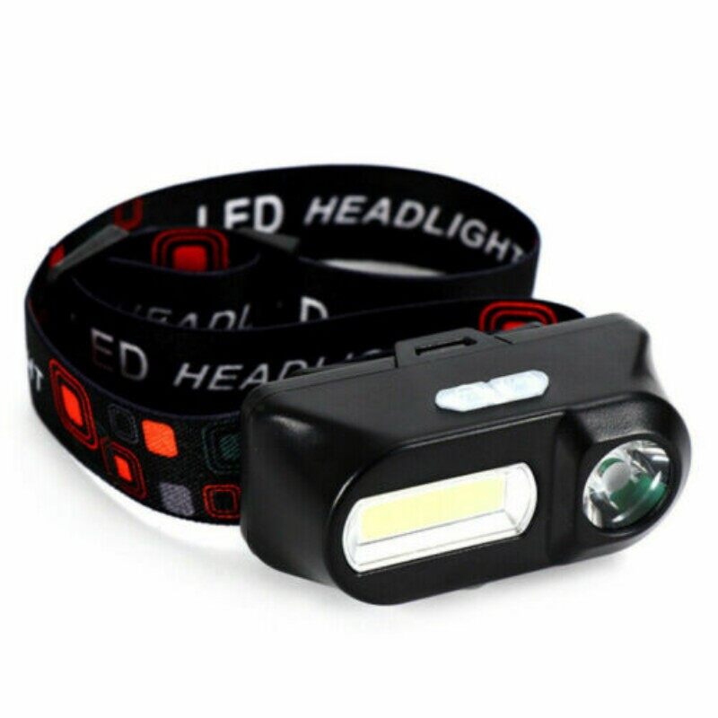 Outdoor 6 Modes COB LED Headlamp USB Rechargeable Headlight Torch Flashlight-RO