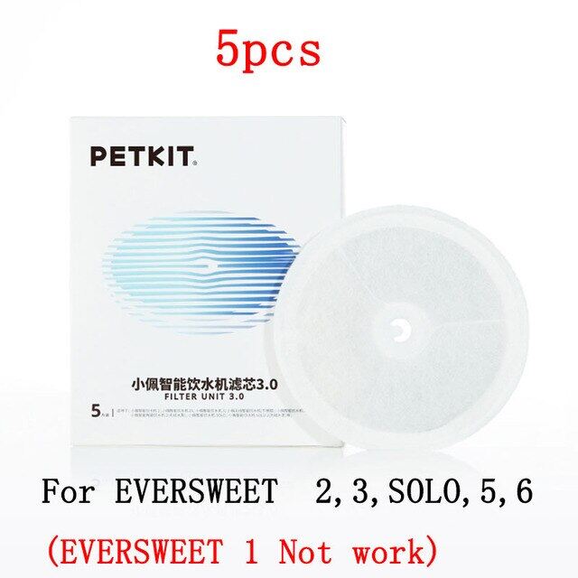3 petkit replacement filter units for eversweet 2 /eversweet 3 water fountain 5/10pcs filters cleaning kit pet impurity filtration