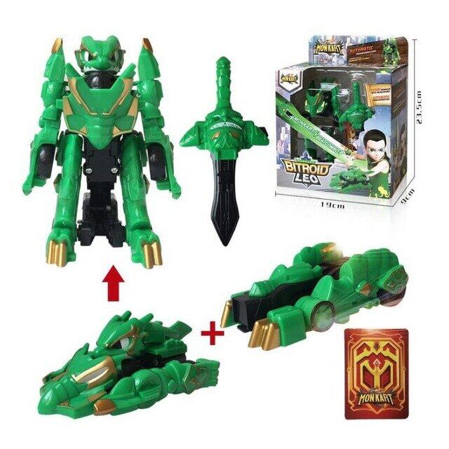 Monkart Transformation Bitroid Draka Zero Rarrken Leo Moncha Pixie Vasper Dante Robot Car Robot Toys for Children Gifts