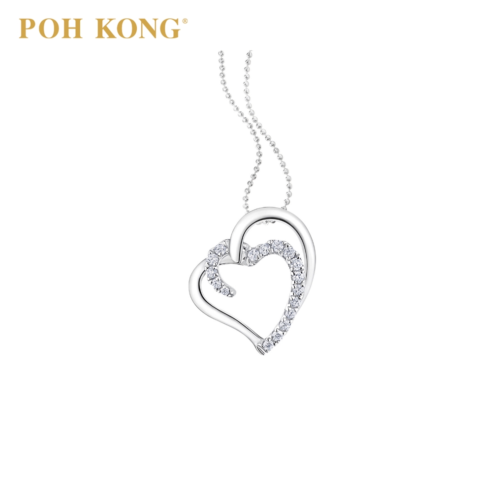 Shop Poh Kong White Gold Necklace 