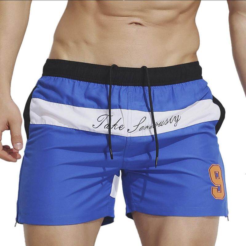 Nơi bán L-2XL Nam Mùa Hè Màu Sắc Phù Hợp Bỏ Túi Bãi Biển Shorts_Hossen