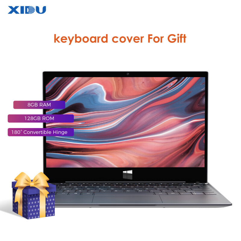 Xidu Tour Pro Máy Tính Xách Tay 12.5 Inch 8GB RAM 128GB Rom Ultrabook Intel 3867u 10 Thế Hệ Windows 10 2560*1440 IPS Máy Tính 4.9 Mét Bezel