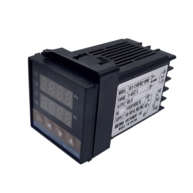 REX-C100 Mới Bộ Điều Khiển Nhiệt Độ Thông Minh PID Bộ Điều Nhiệt Đa Năng Loại K REX C100 Đầu Ra Rơ Le SSR