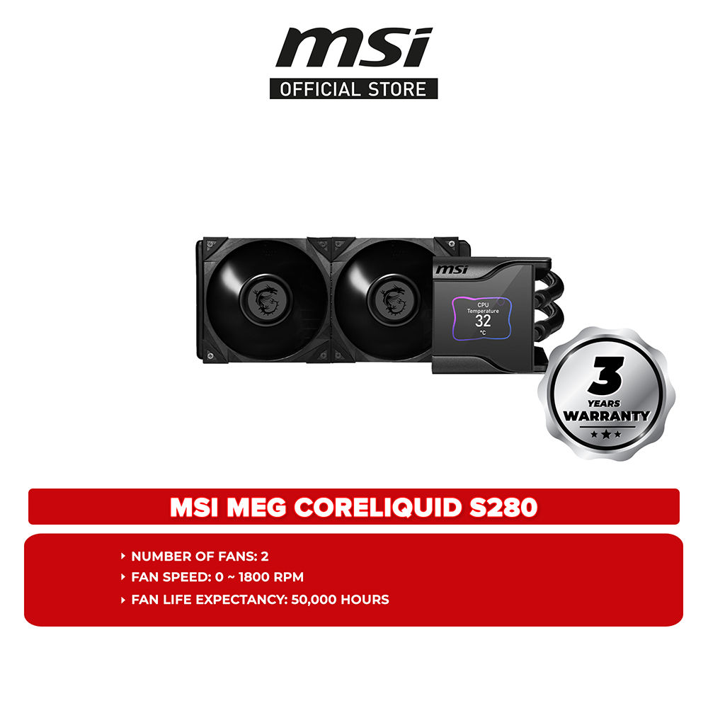 MSI MEG CORELIQUID S280 Liquid Cooler | Lazada