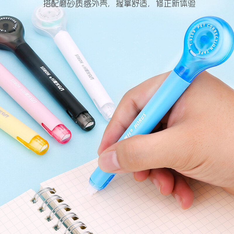 Large Capacity Pen Shape Correction Tape 5mm x 60m Creative Colorful White Corrector